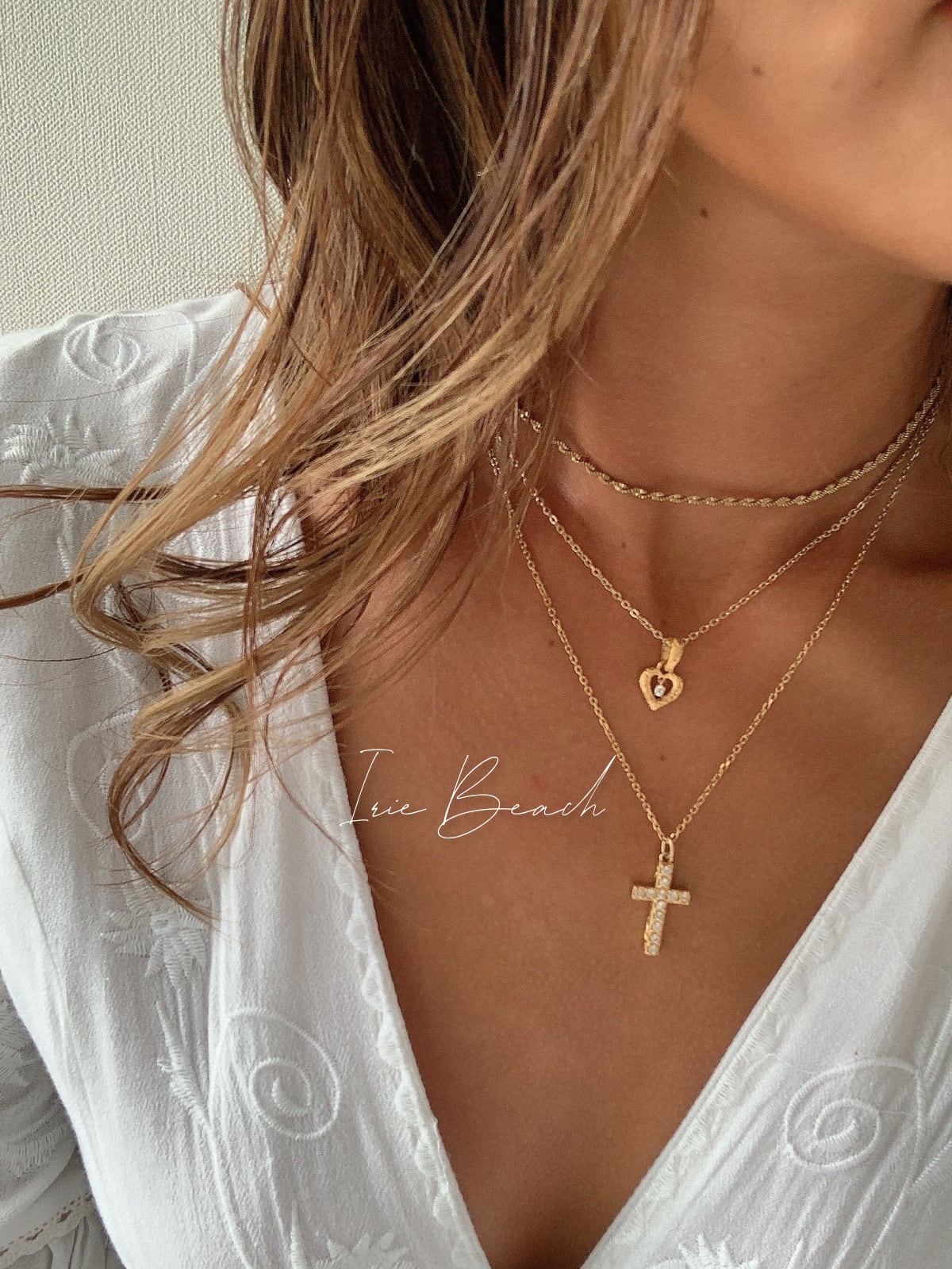 Heart zirconia necklace | IRIEBEACH