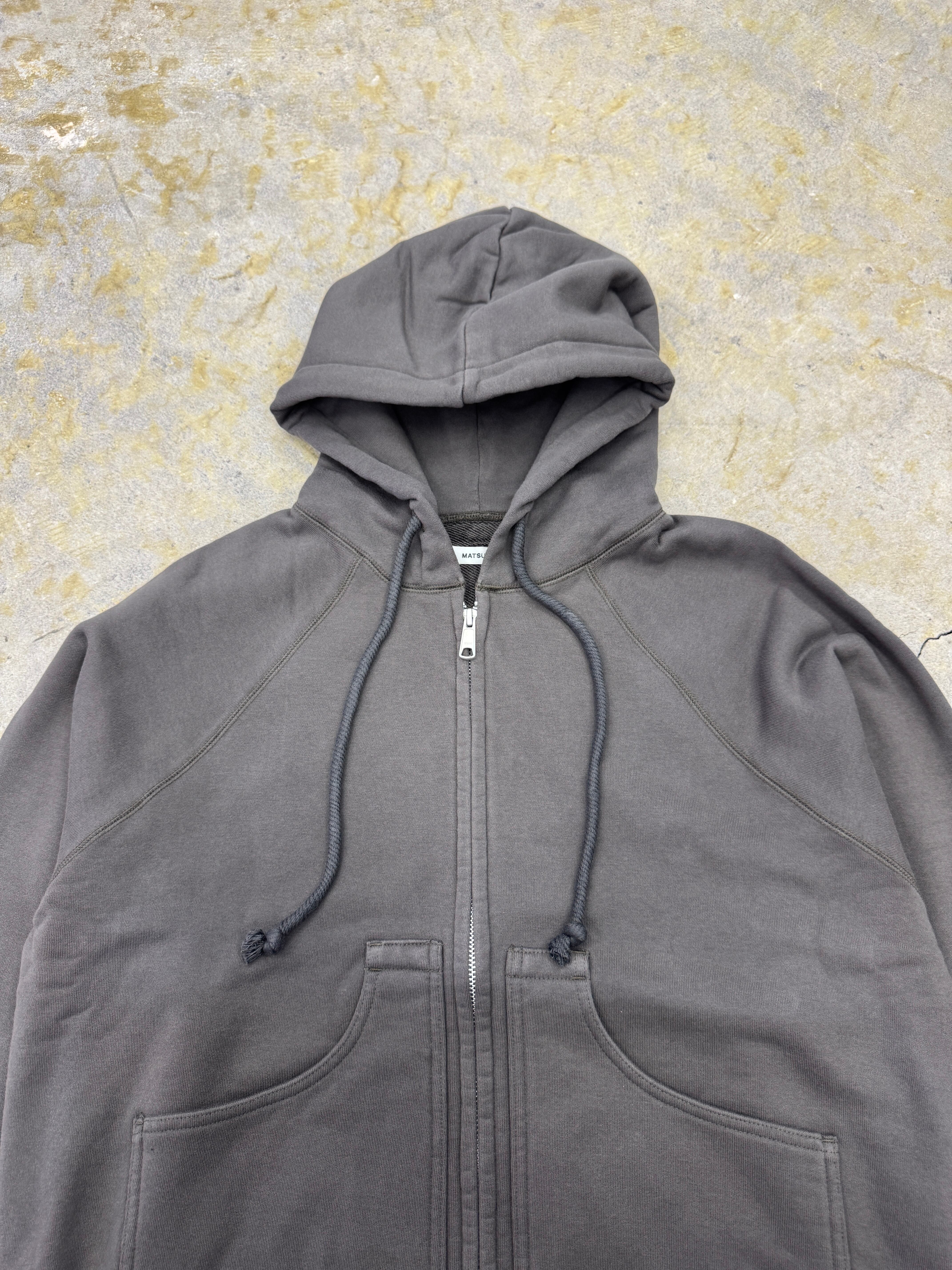 MATSUFUJI | Zip up Sweat Hoodie | TAUPE | HOWDAY