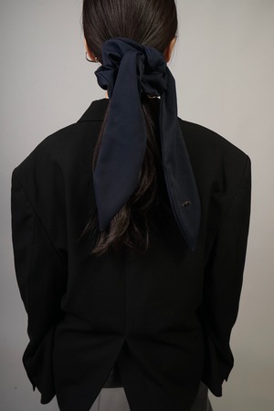 TIE SCRUNCHIE / LONG  (NAVY) 2109-HK002-L