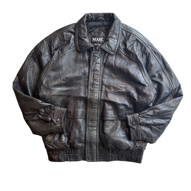 【古着】MARC  Leather Jacket (Black)