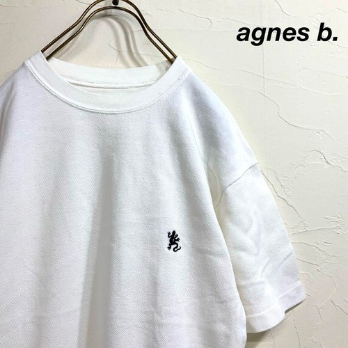 agnes b. アニエスべー リザール刺繍 サーマル tシャツ