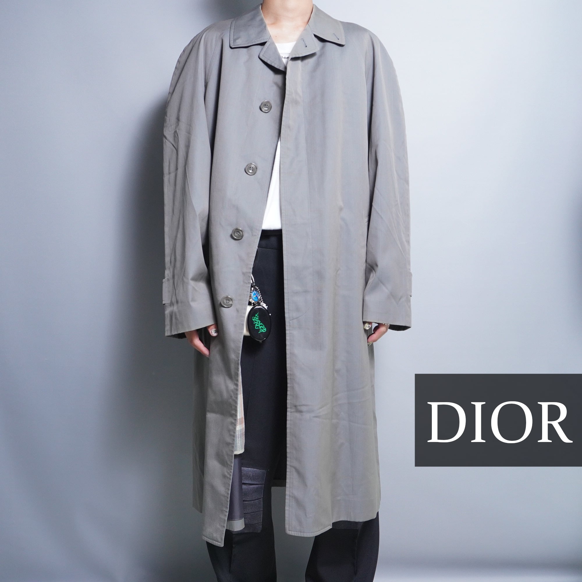 Dior HOMME コーティング ステンカラー コート ディオール-