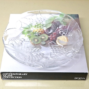 SOGA・ガラス大皿・フルーツ皿・No.221218-25・梱包サイズ80