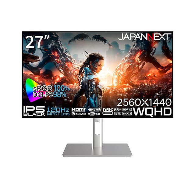KTC 32インチ モニター WQHD 100Hz(120HzOC可能) IPSワイド画面 350cd