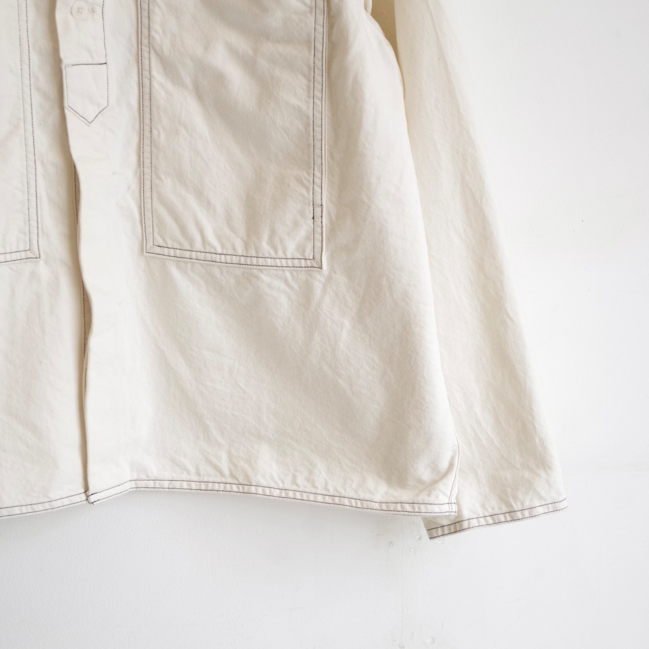 HATSKI  Faux Pullover Denim Shirt