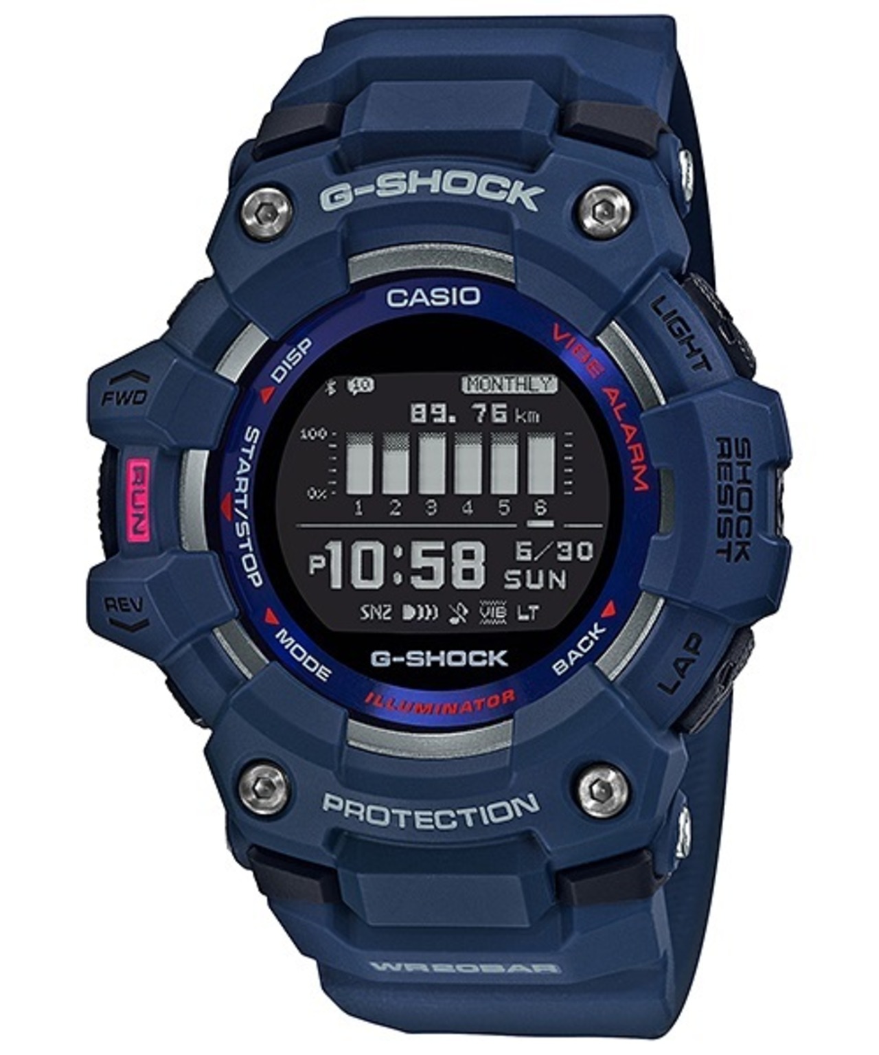 CASIO カシオ G-SHOCK Gショック G-SQUAD Gスクワッド スマートフォンリンク Bluetooth通信 GBD-100-2 腕時計 メンズ