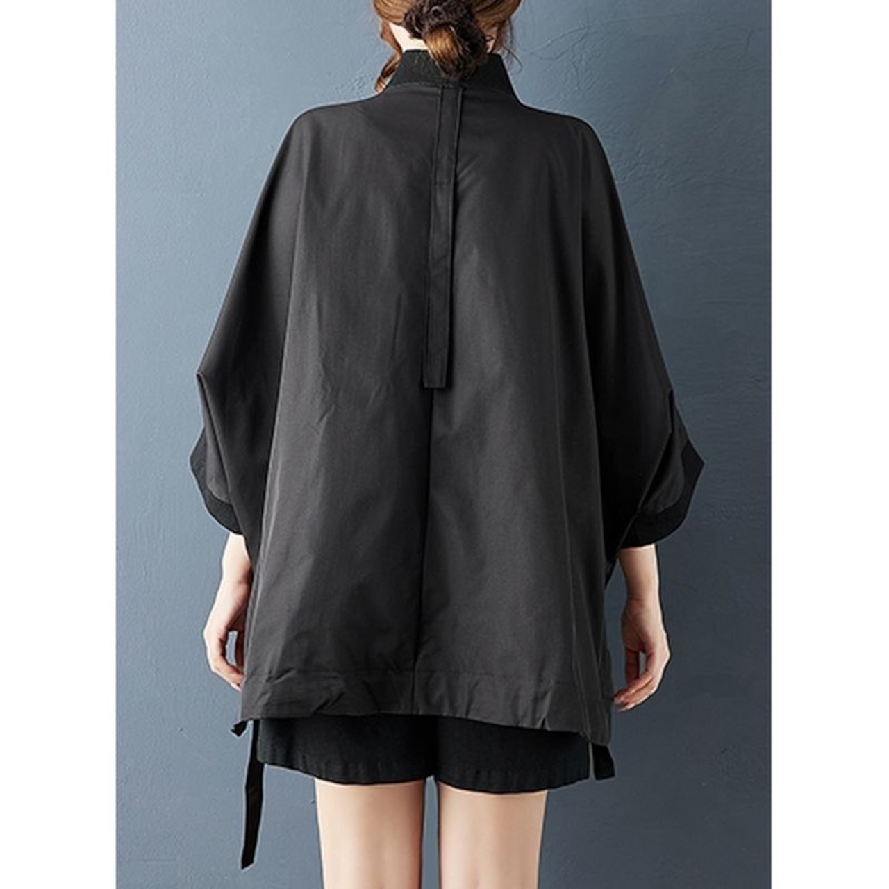 ノーカラー ジップアップ ブルゾン 60049