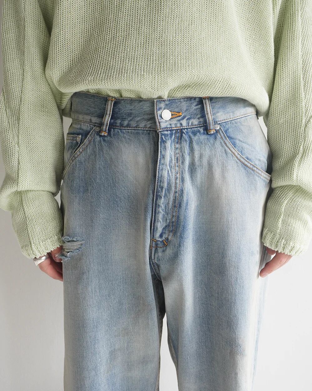 24SS】ANCELLM SELVEDGE TAPERED 5P DENIM PANTS (INDIGO) ANC-PT03-B