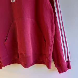 00s　アディダス　プルオーバー　スウェット　フーディー　ビッグロゴ