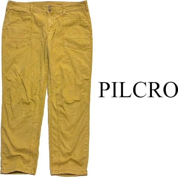 1点物◇ピルクロPILCROカラーパンツ茶チノパン古着メンズXL/XXL