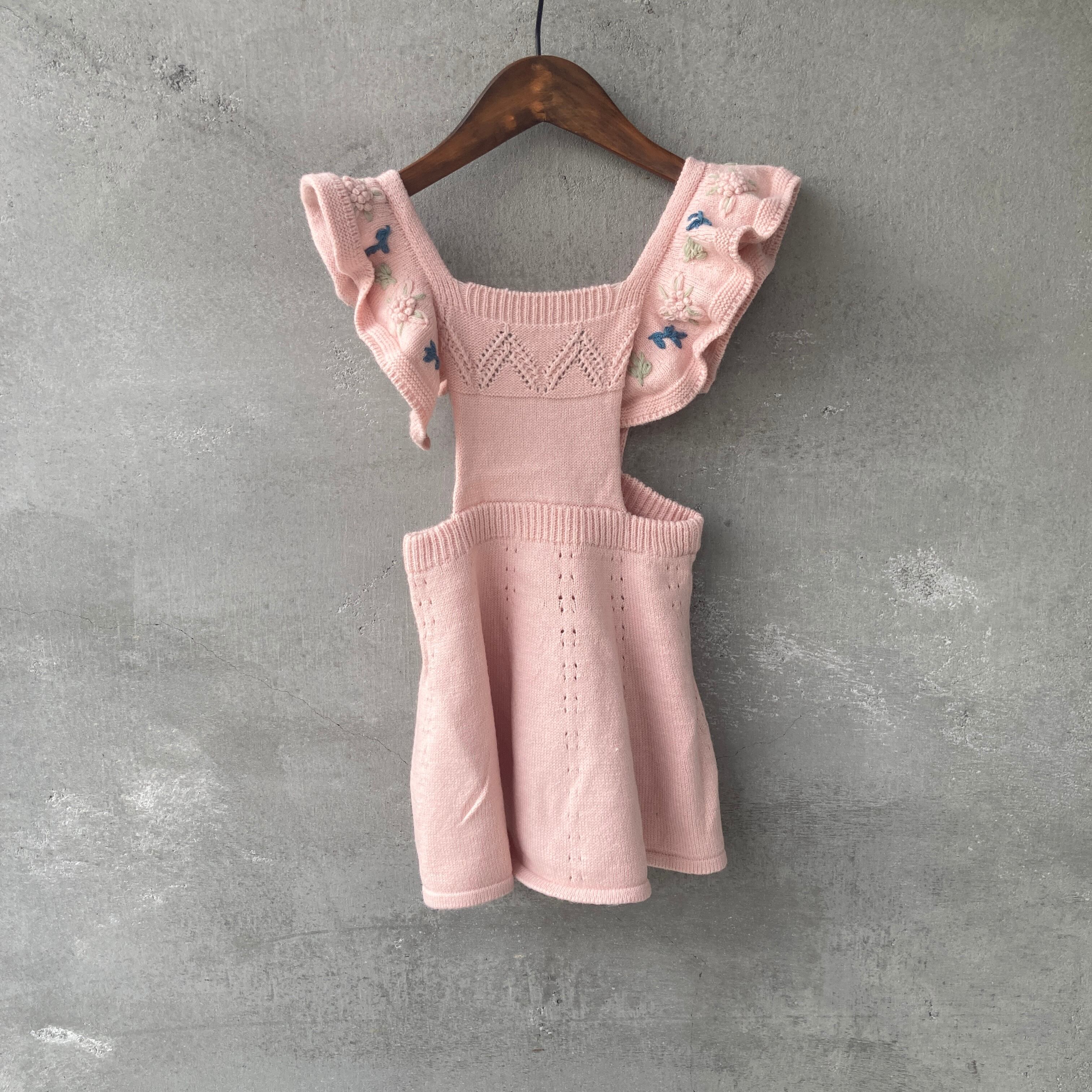 【即納】フリルストラップジャンパースカート