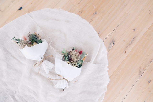 ドライフラワーのミニブーケ