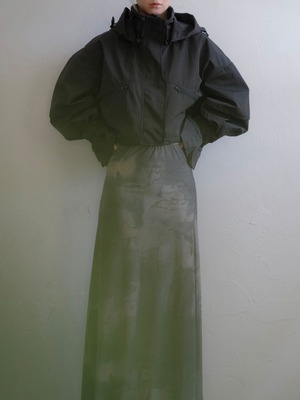Cropped Hoodie Blouson / BLACK