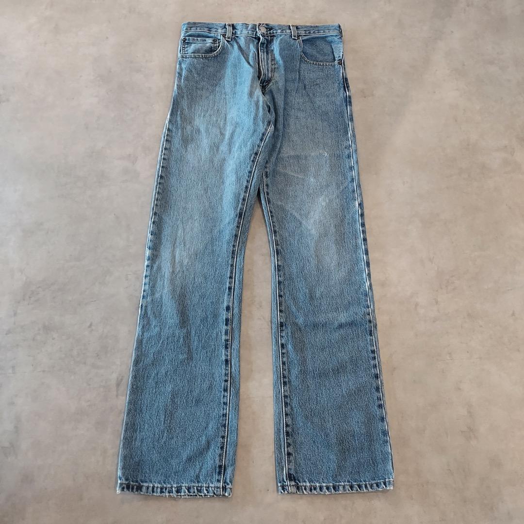 リーバイス517 Levis W33 フレアブーツ 青 古着 ボトム 22172