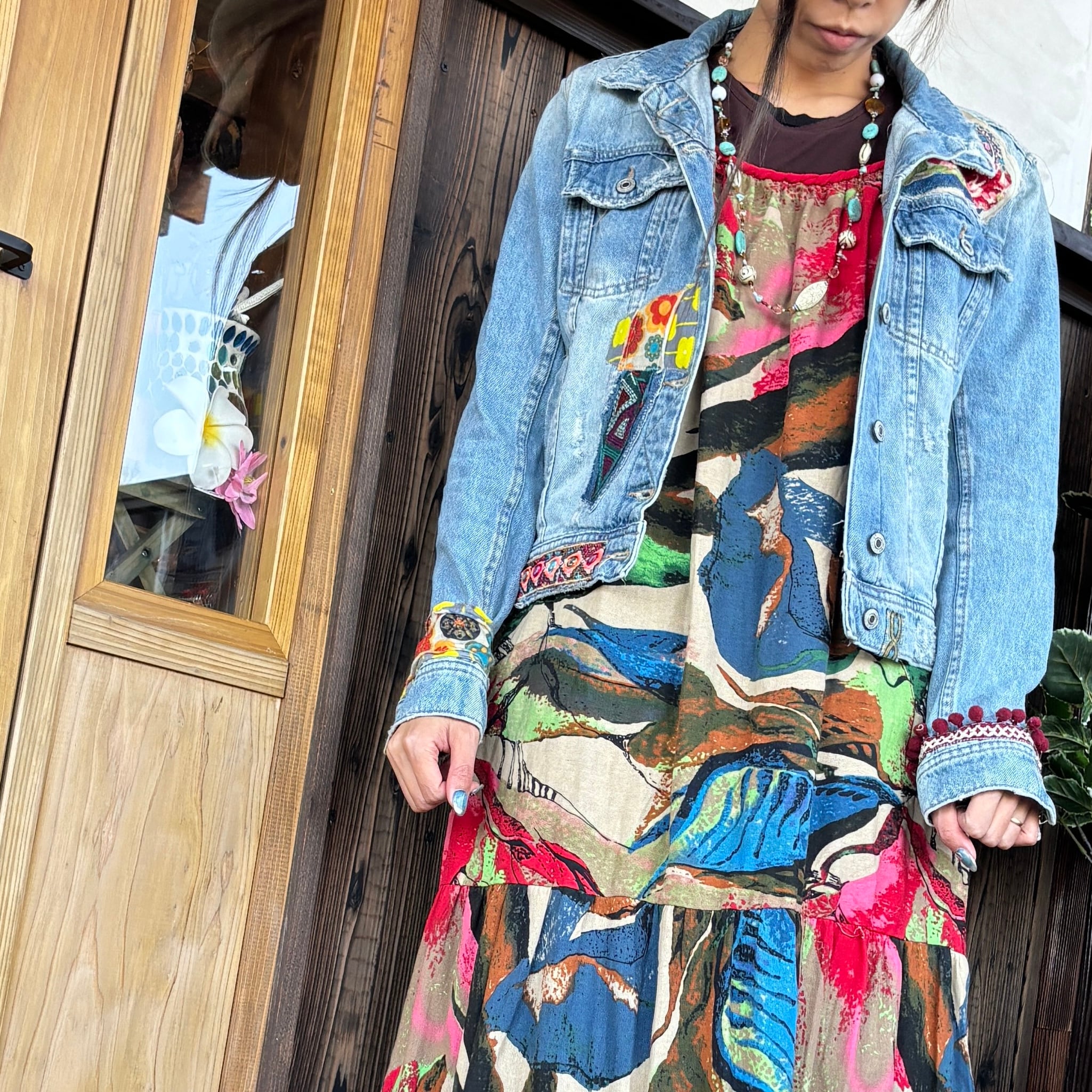リメイクデニムジージャン | アジアン雑貨ルチュ