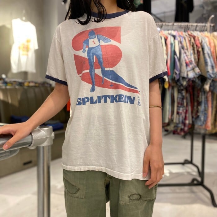 70s リンガーT-shirt XS