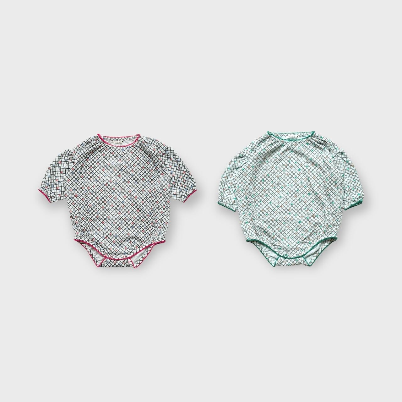 〈 mina perhonen 24AW 〉 tuike "ロンパース"/ ACA8428P / 70-80cm