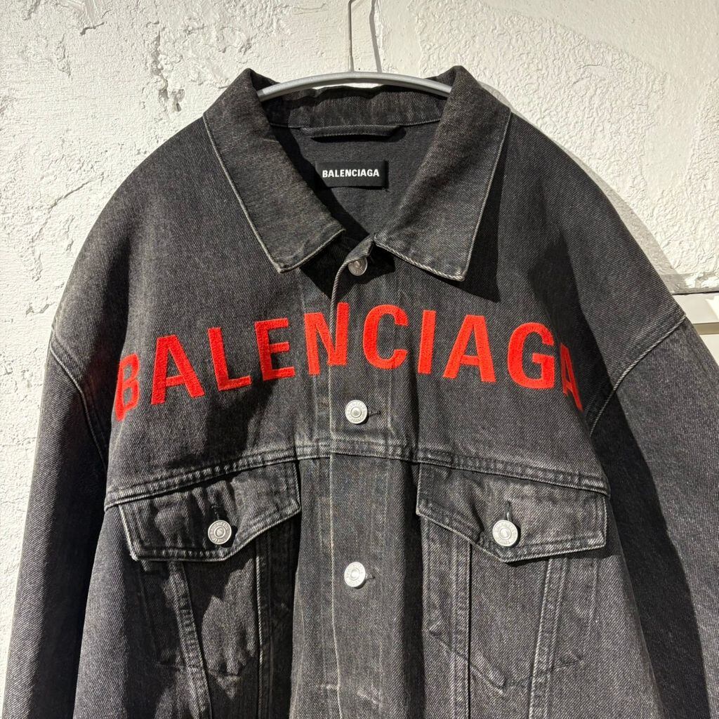BALENCIAGA バレンシアガ 20SS LOGO DENIM JACKET デニムジャケット