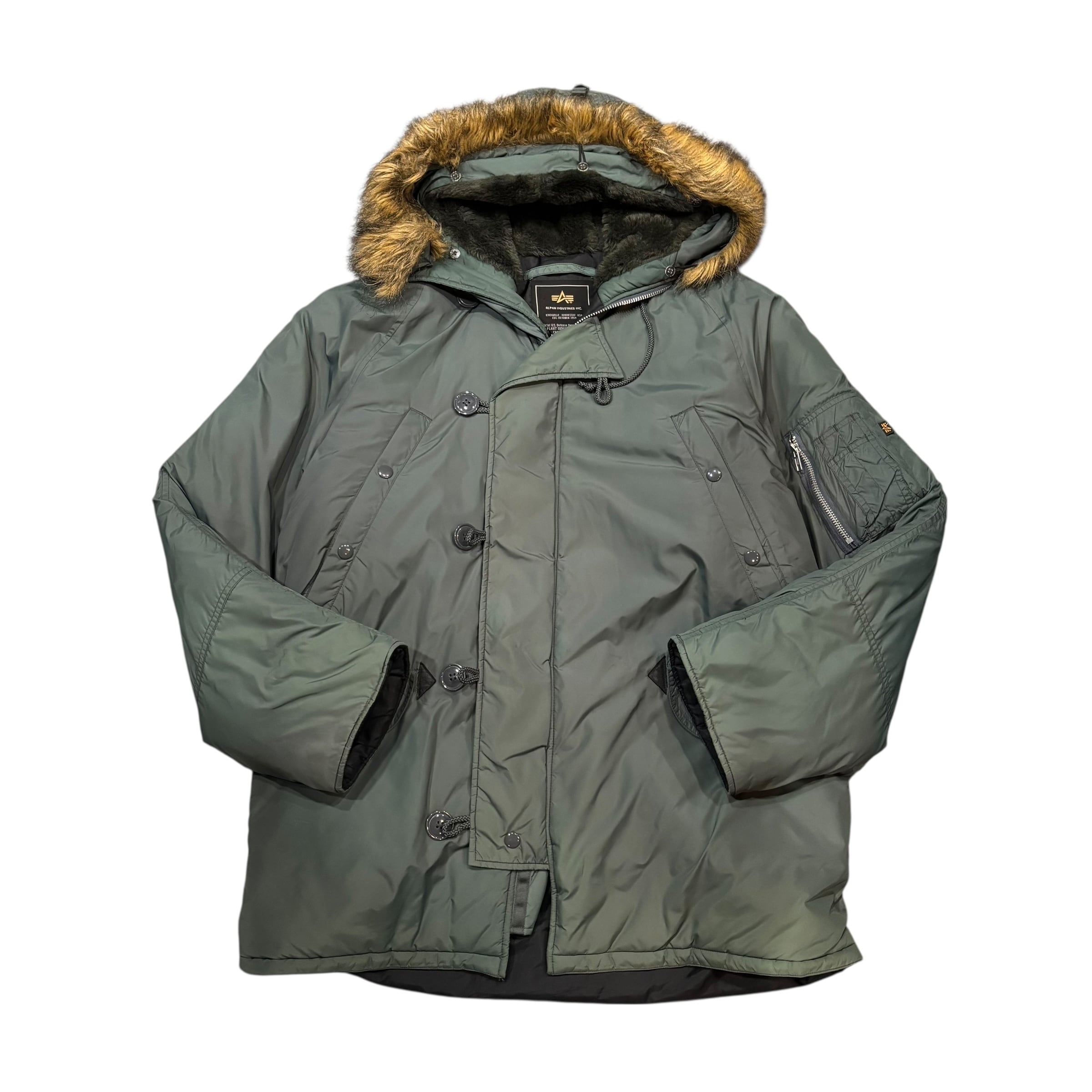 【古着】ALPHA INDUSTRIES N-3B Flight Jacket (olive)