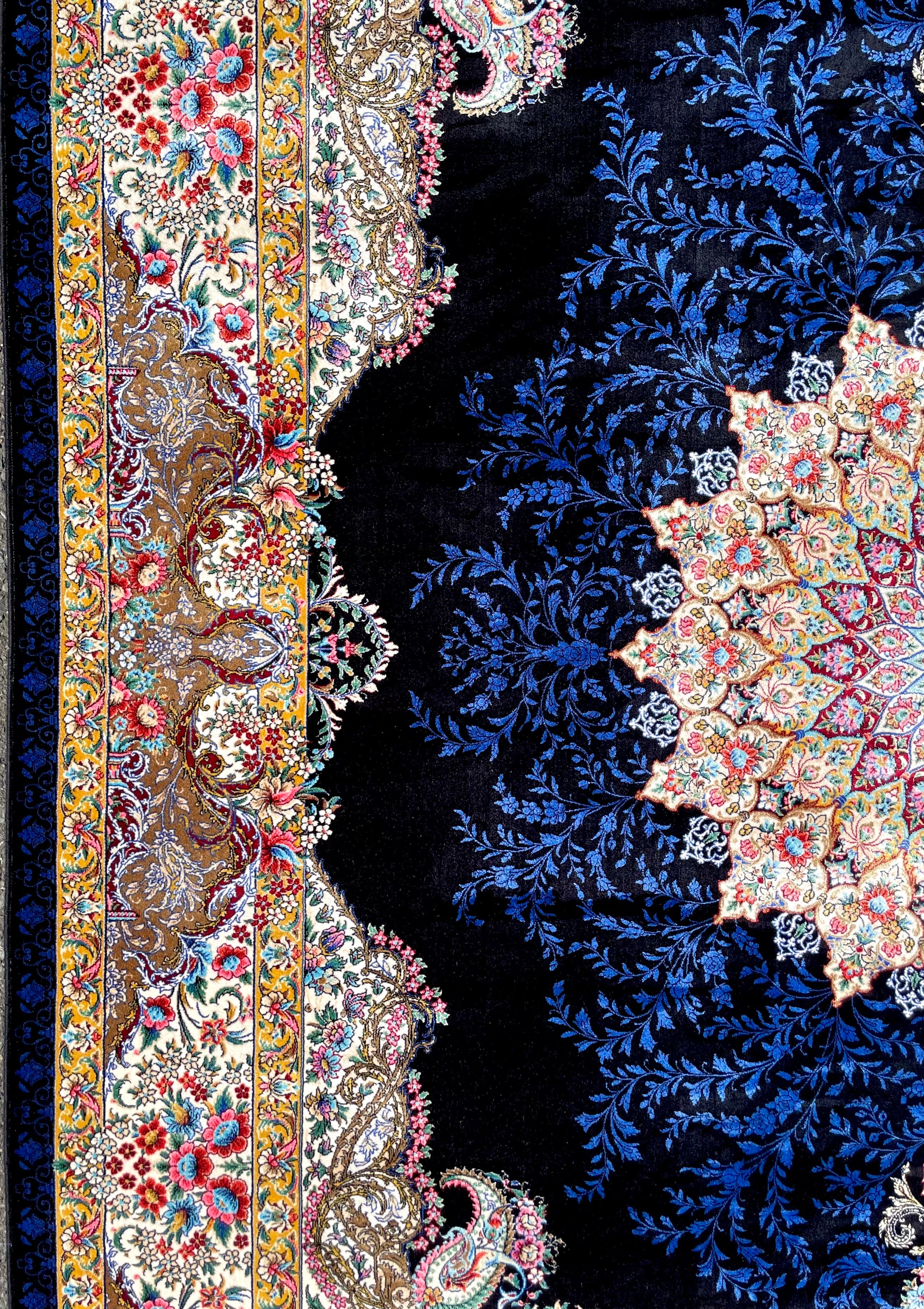 バンブーシルク仕様 高級中東絨毯【1.5m×2.25m】 | zakurotokyo