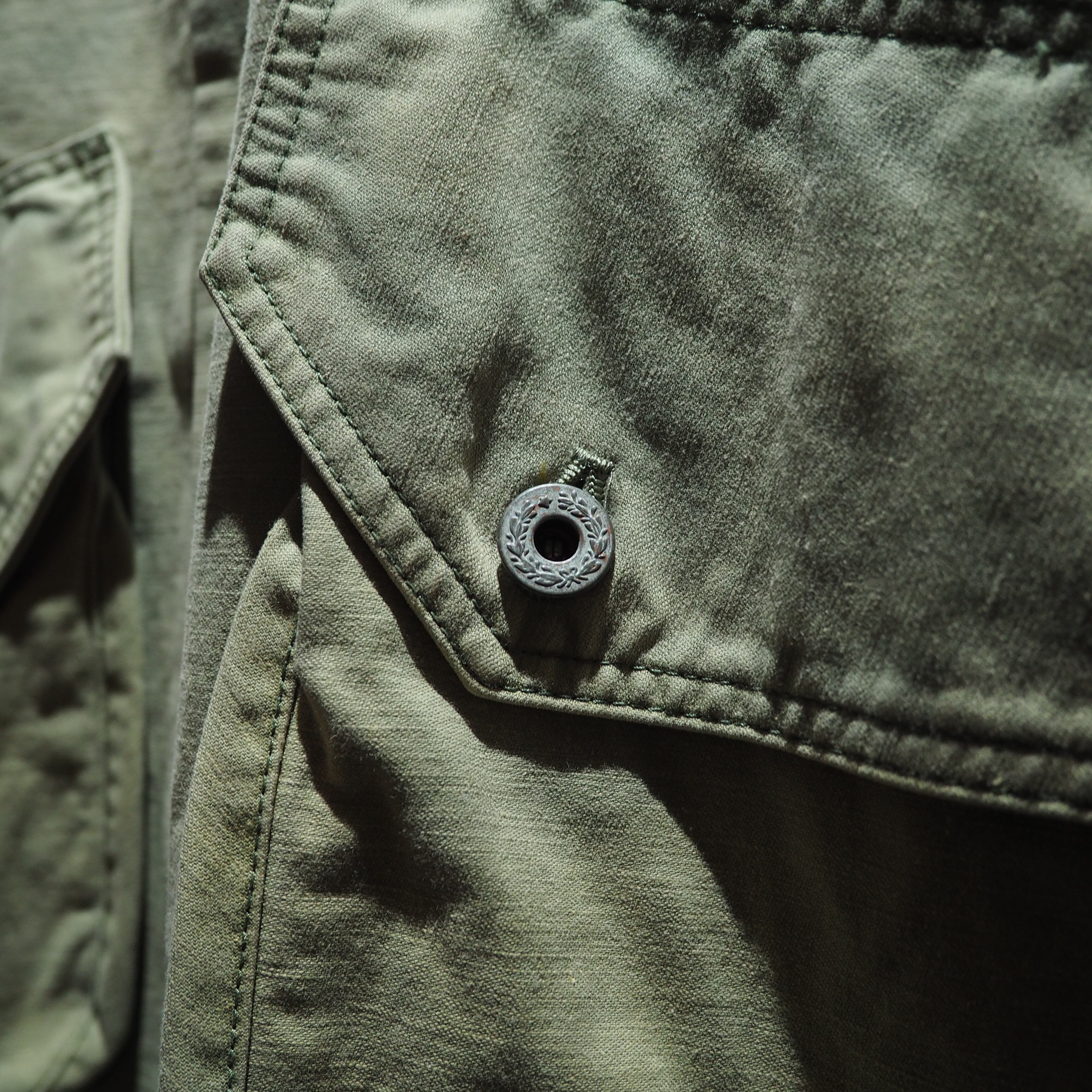 " MasterKey " No collar aging processing military jacket