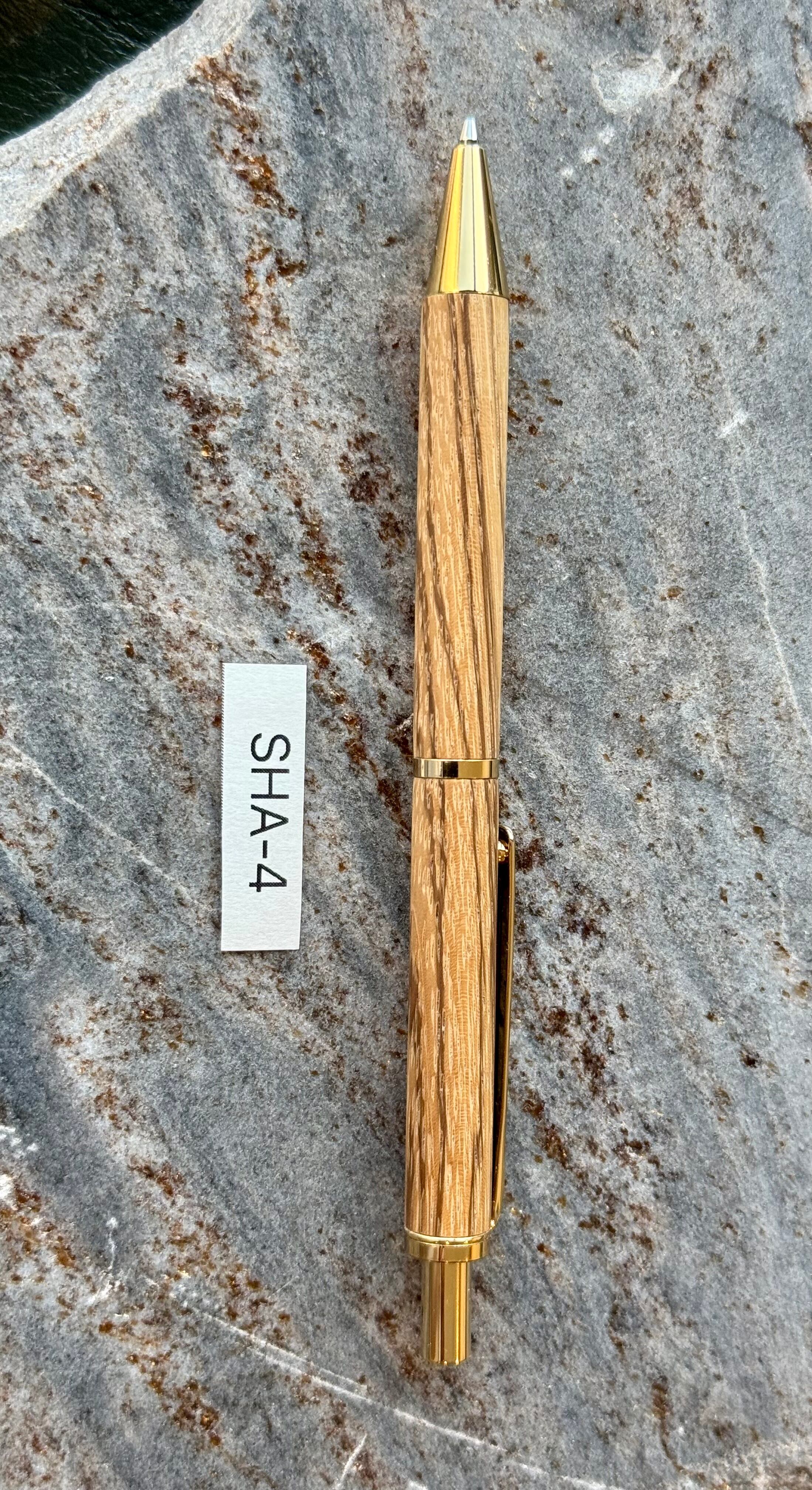 木軸シャープペンシル SHA-4 ゼブラウッド | HIDECraft