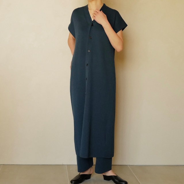 ATON ｜50/2 NATURAL DYED ORGANIC VEST DRESS