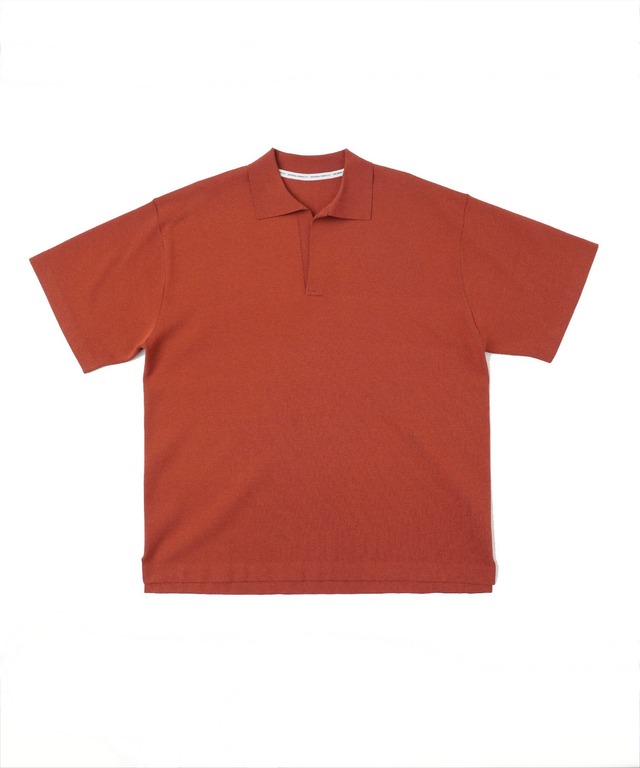 UNIVERSAL PRODUCTS/241-60203 CO/PE SKIPPER S/S KNIT (D.ORANGE)