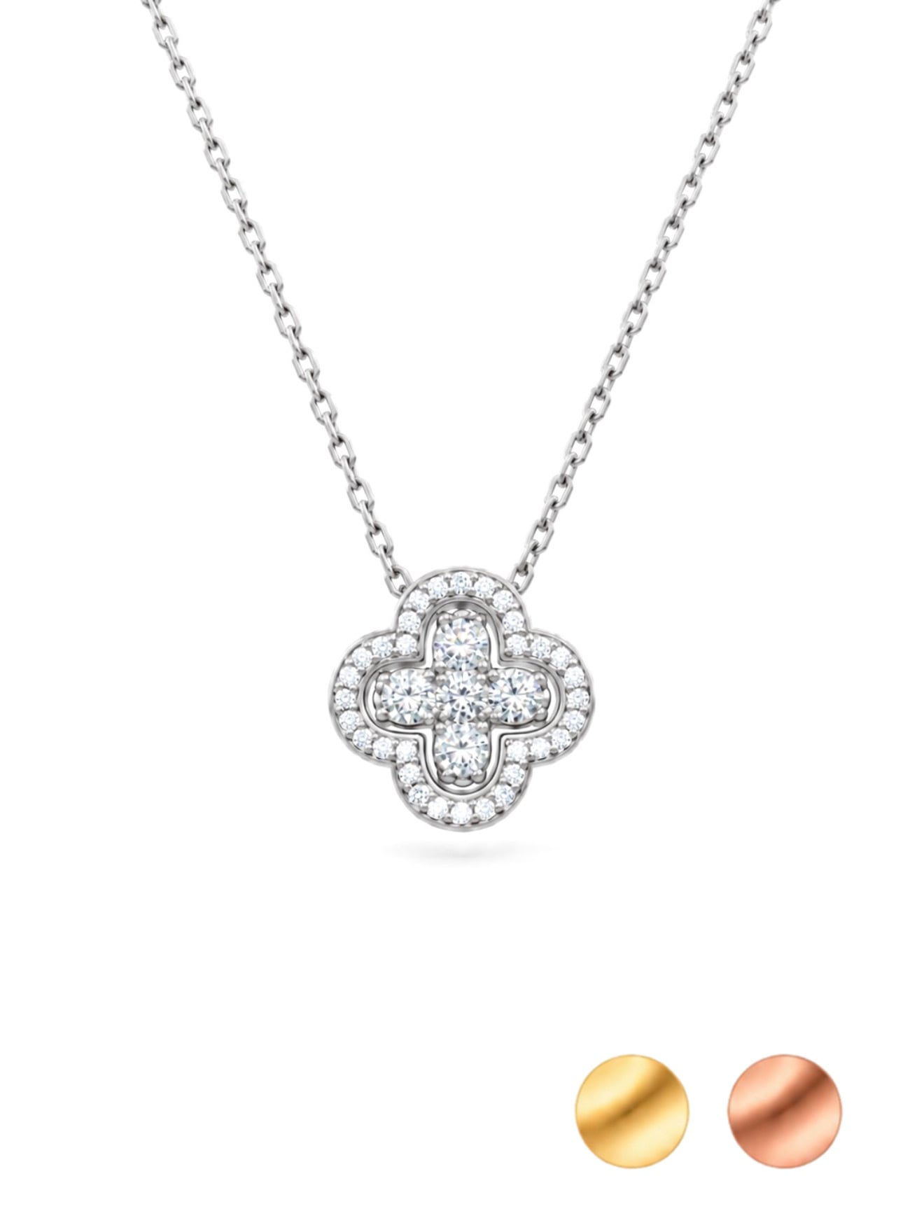 clover flower necklace [218] | SASSY ANGEL