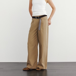 High-Waist Loose Fit Wide Leg Pants 【2color】 T3491