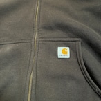 00s Carhartt ジップパーカー ダークブラウン カーハート 裏メッシュサーマル