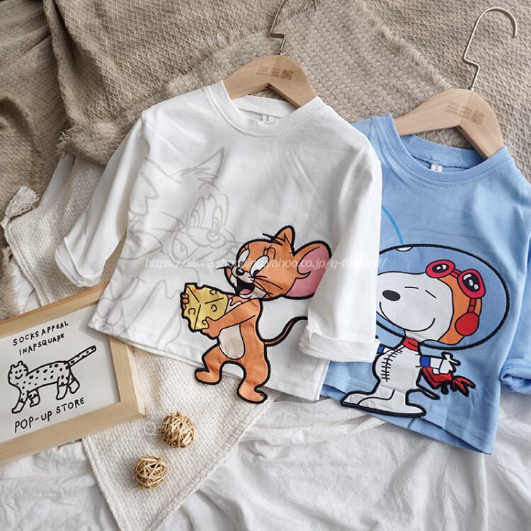 80サイズ やすき 長袖シャツ 2枚セット 女の子 ロンT