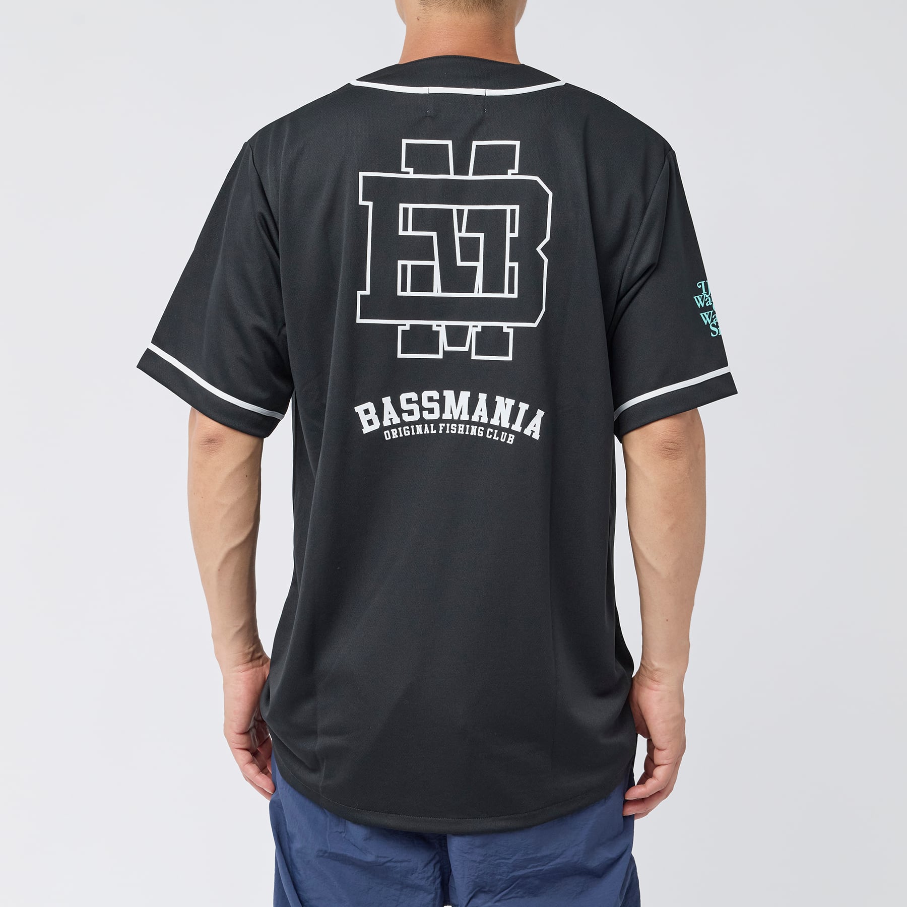 BMロゴドライメッシュベースボールシャツ[BLK] | bassmania.jp