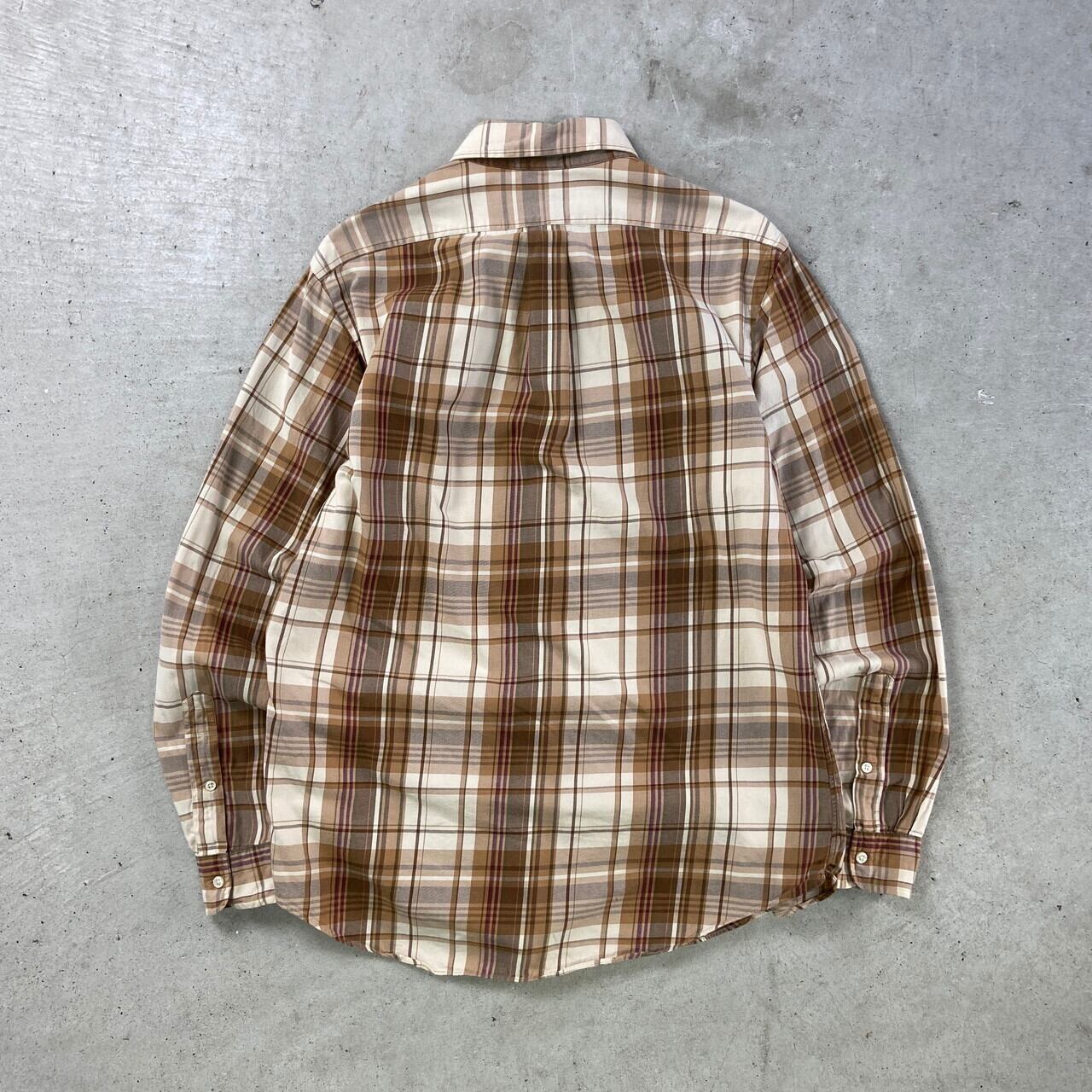 Ralph Lauren ラルフローレン CUSTOM FIT 長袖 マドラスチェックシャツ