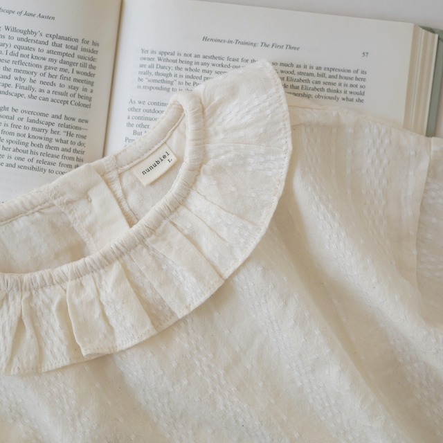 nunubiel．luxs frill blouse［80-110(120)］