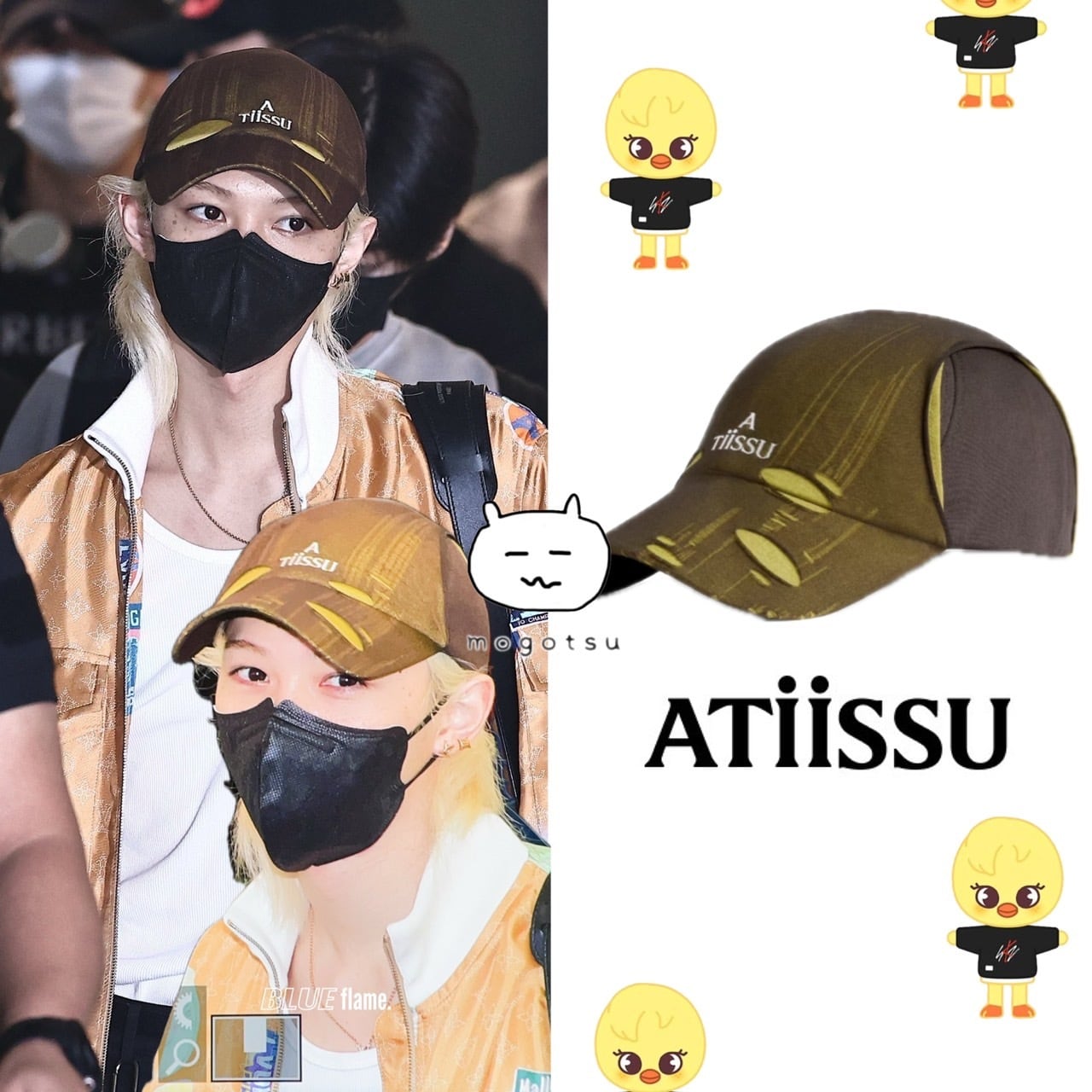 Atiissu 25SS CAP フィリックス着用モデル キャップ 再入荷確定!☆Stray Kids フィリックス 着用!!【ATIISSU
