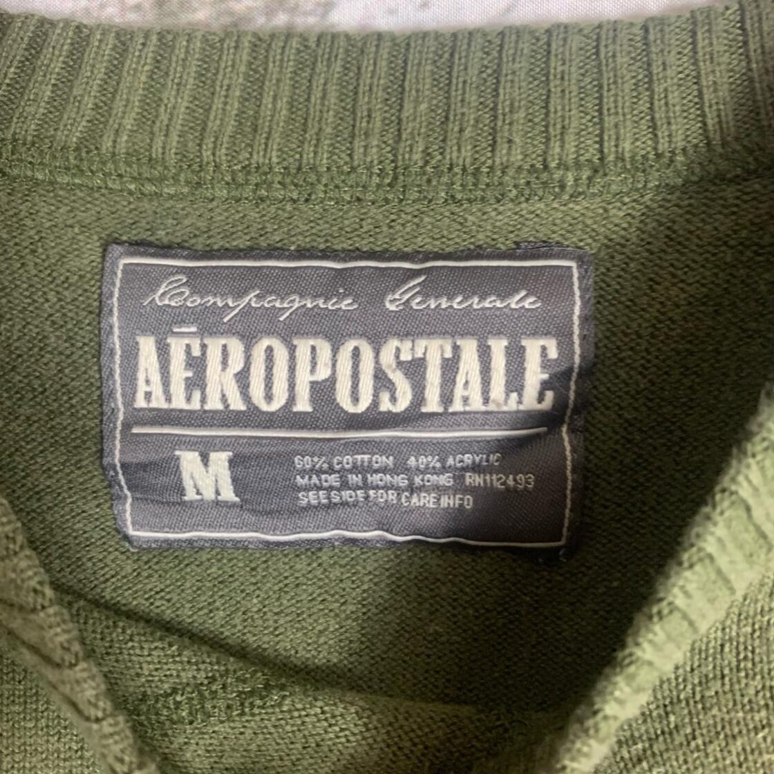 Aeropostale クルーネックニット セーター カーキ | Pay ID