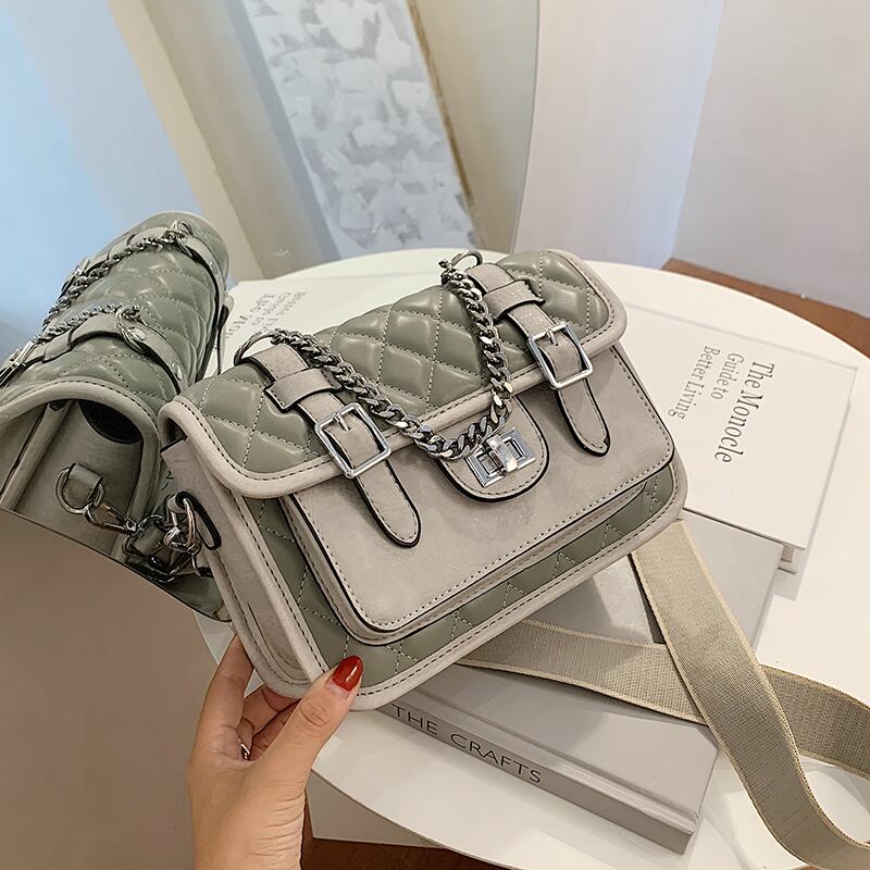 オールマッチ刺繍糸レディースバッグ2020新しい流行のファッションロンバスワイドショルダーストラップメッセンジャーバッグinsスーパーファイヤースモールスクエアバッグ Tiancai_Wing_Bag9337269