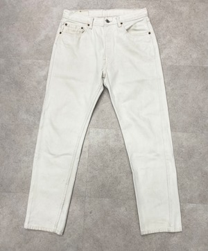 90sUSA Levi's501 White Denim Pant/W32×L30