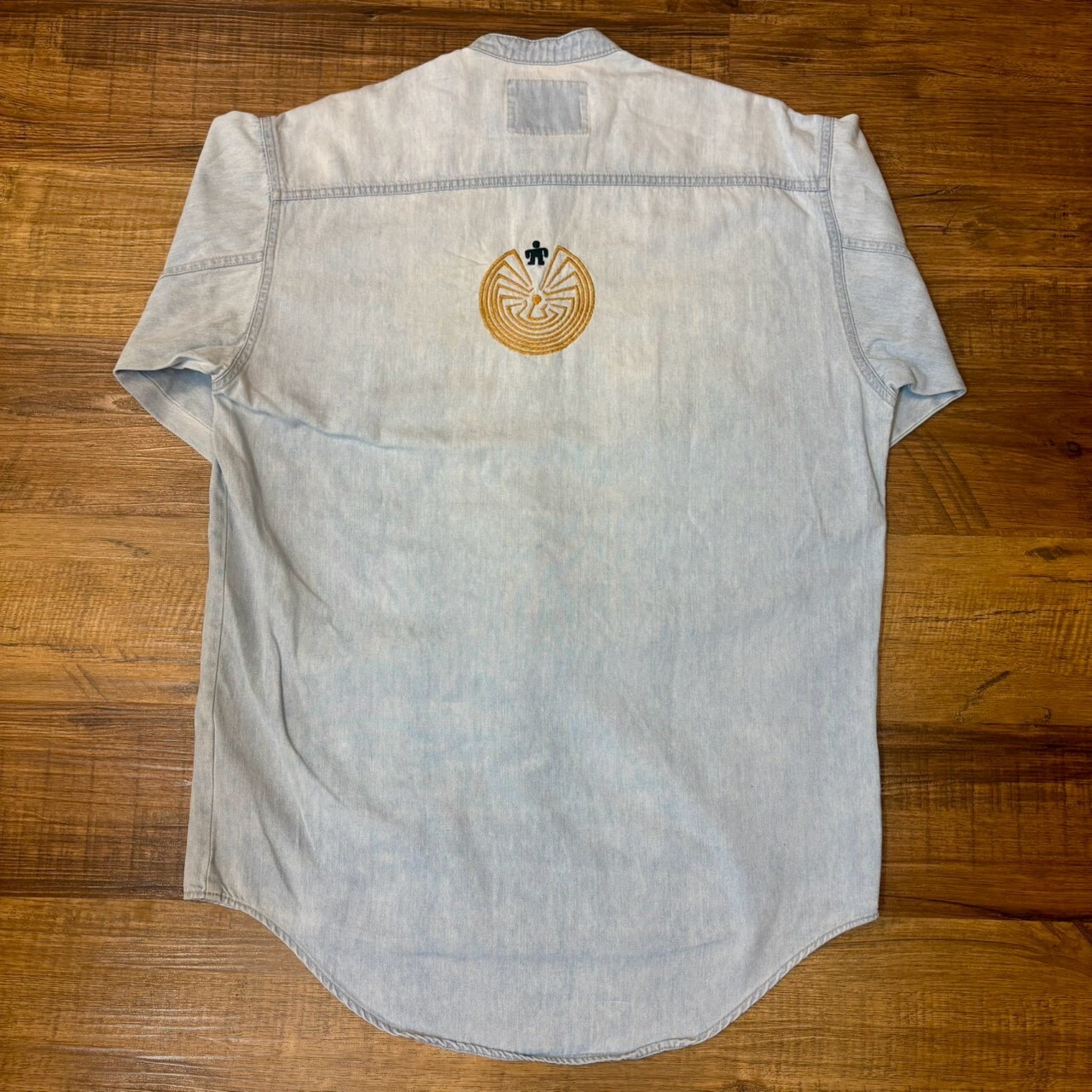 ナスングワム【Nasngwam】Indian motif Denim Shirt　Sサイズ - 5