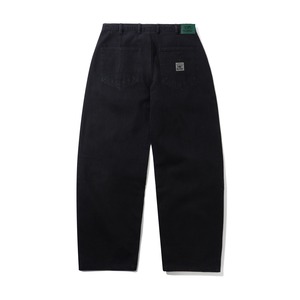 BUTTER GOODS WIDE CUT DENIM JEANS BLACK 32INCH