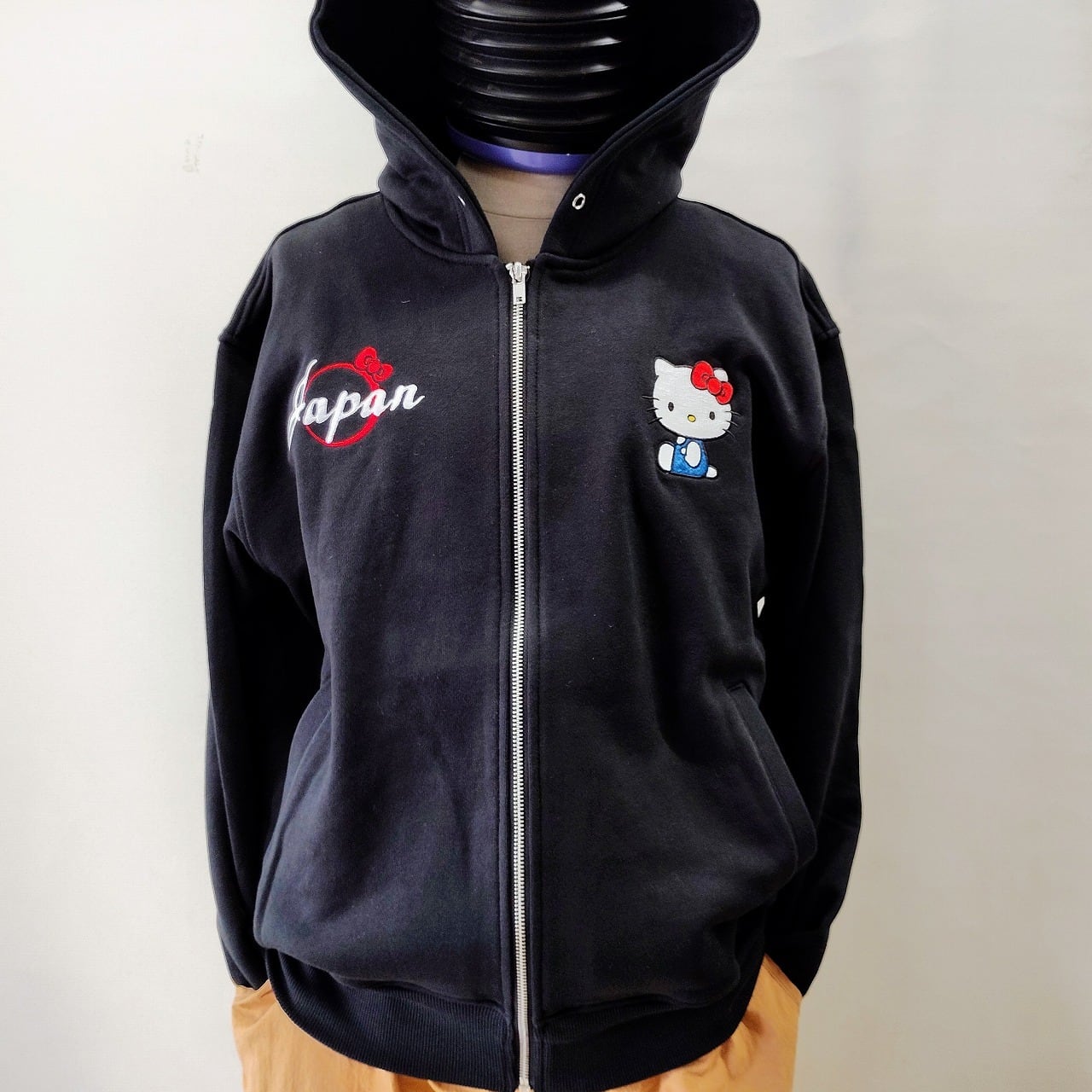 KITTY 北斎風 絡繰魂コラボ パーカー 黒 L XL XXL 絡繰魂ブランド