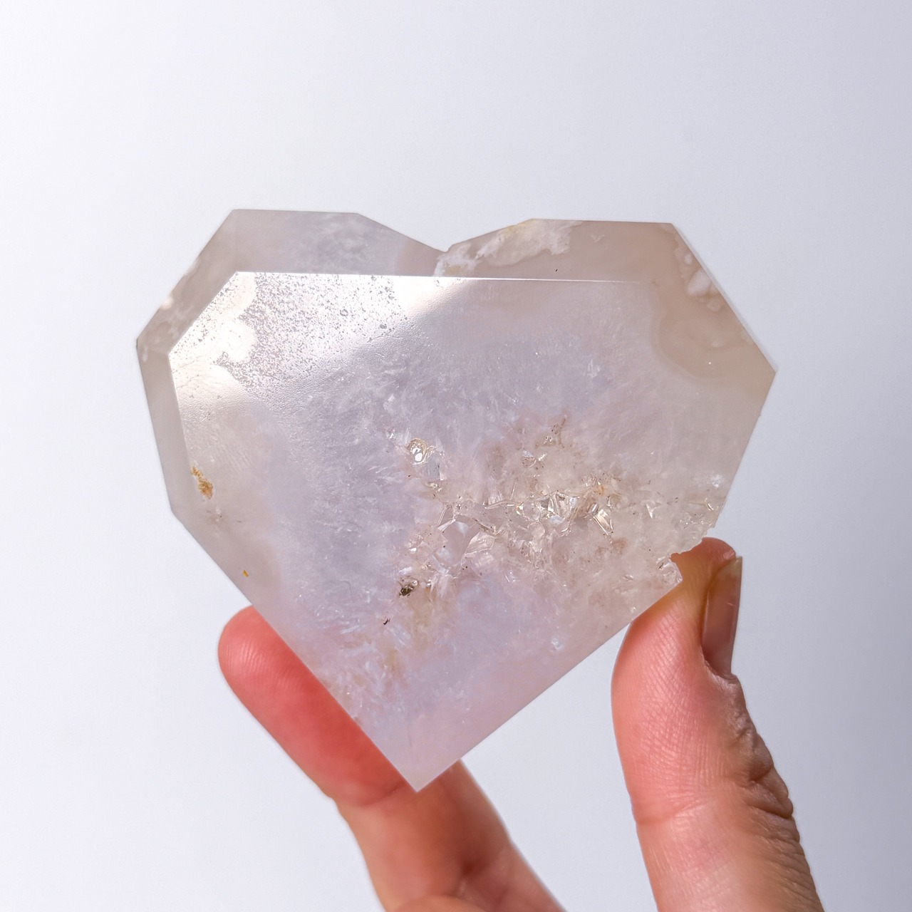 アゲートジオード ハート ＊ Agate ＊ 天然石