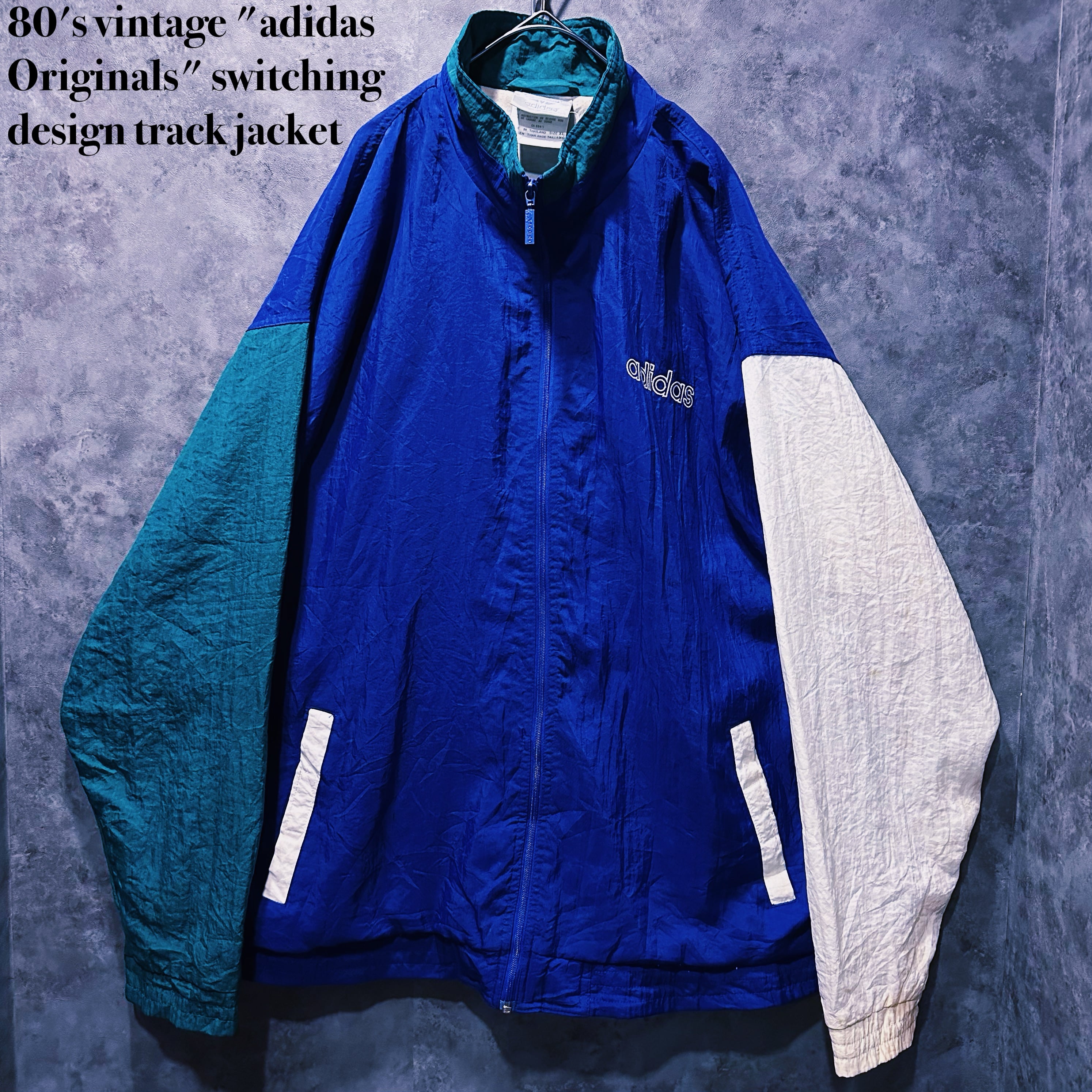 【 doppio】80's vintage "adidas Originals" switching design track jacket