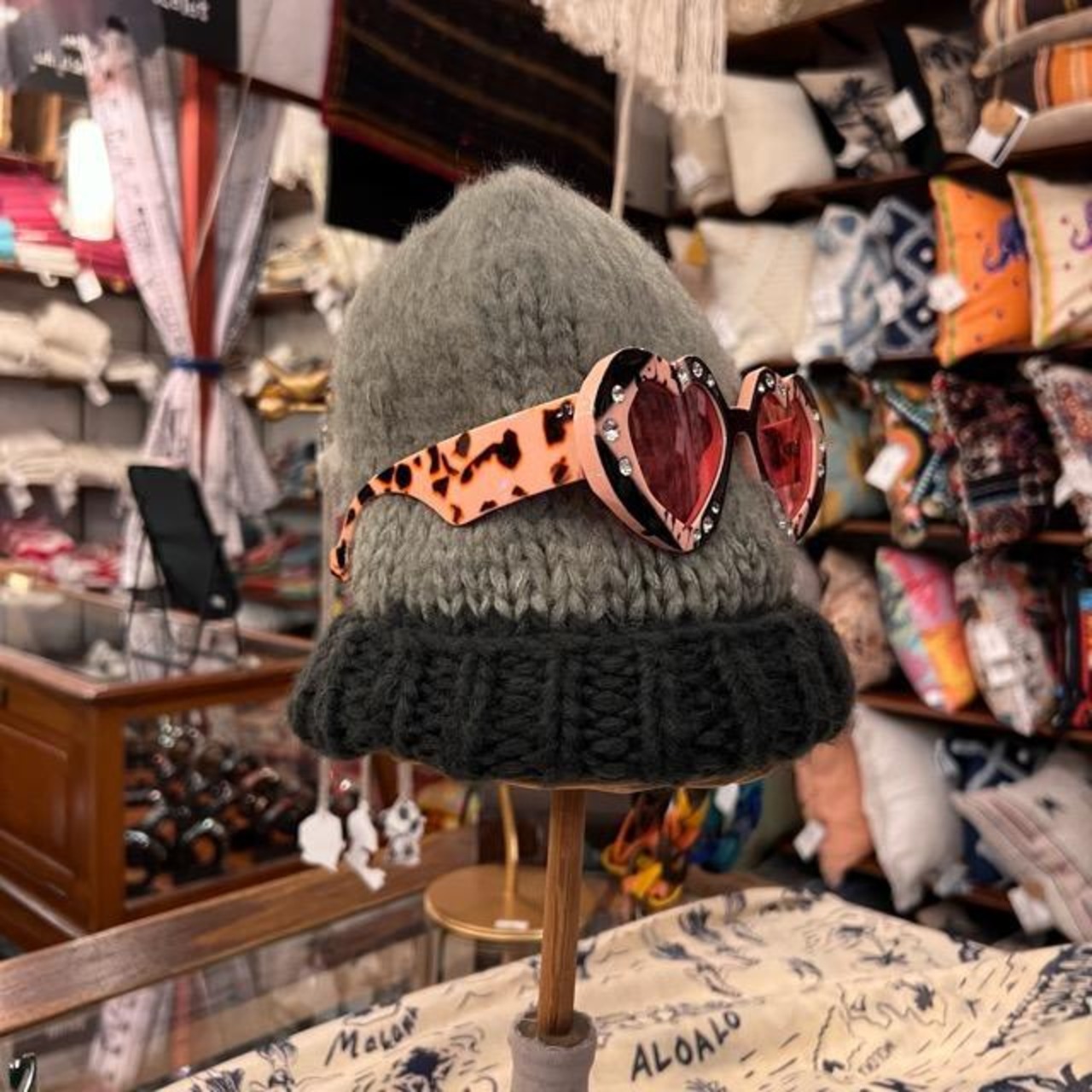 TOPANGA Accessory　ハートデザインサングラス　全4色　ブラック　ブラウン　ピンク　グリーン