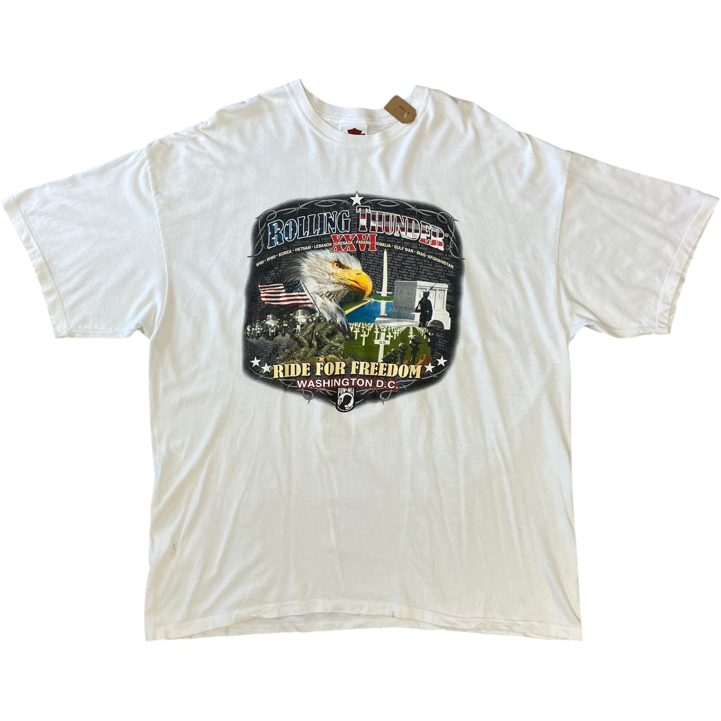 《XXXL》Harley-Davidson ハーレーダビッドソン 00s 両面プリントTee イーグル No.2128