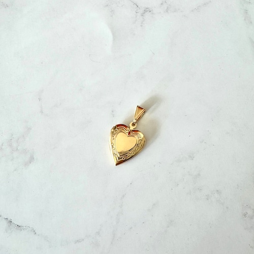 【GF3-24】14K gold filled open heart charm