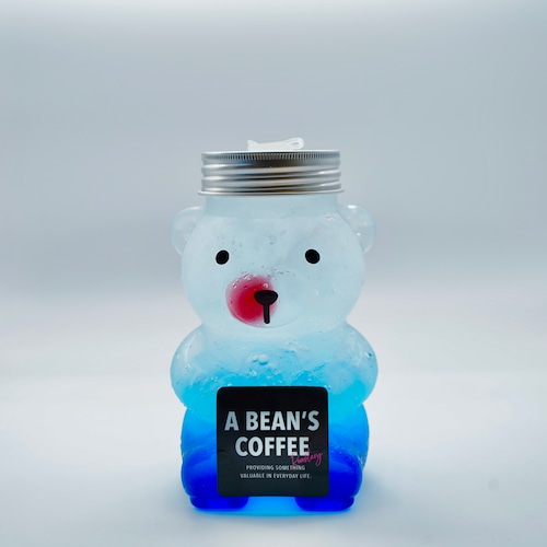 A BEAR'S BOTTLE Blue Curacao Lemonade Soda