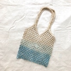 インディゴ染め 天然素材のジュートバッグ