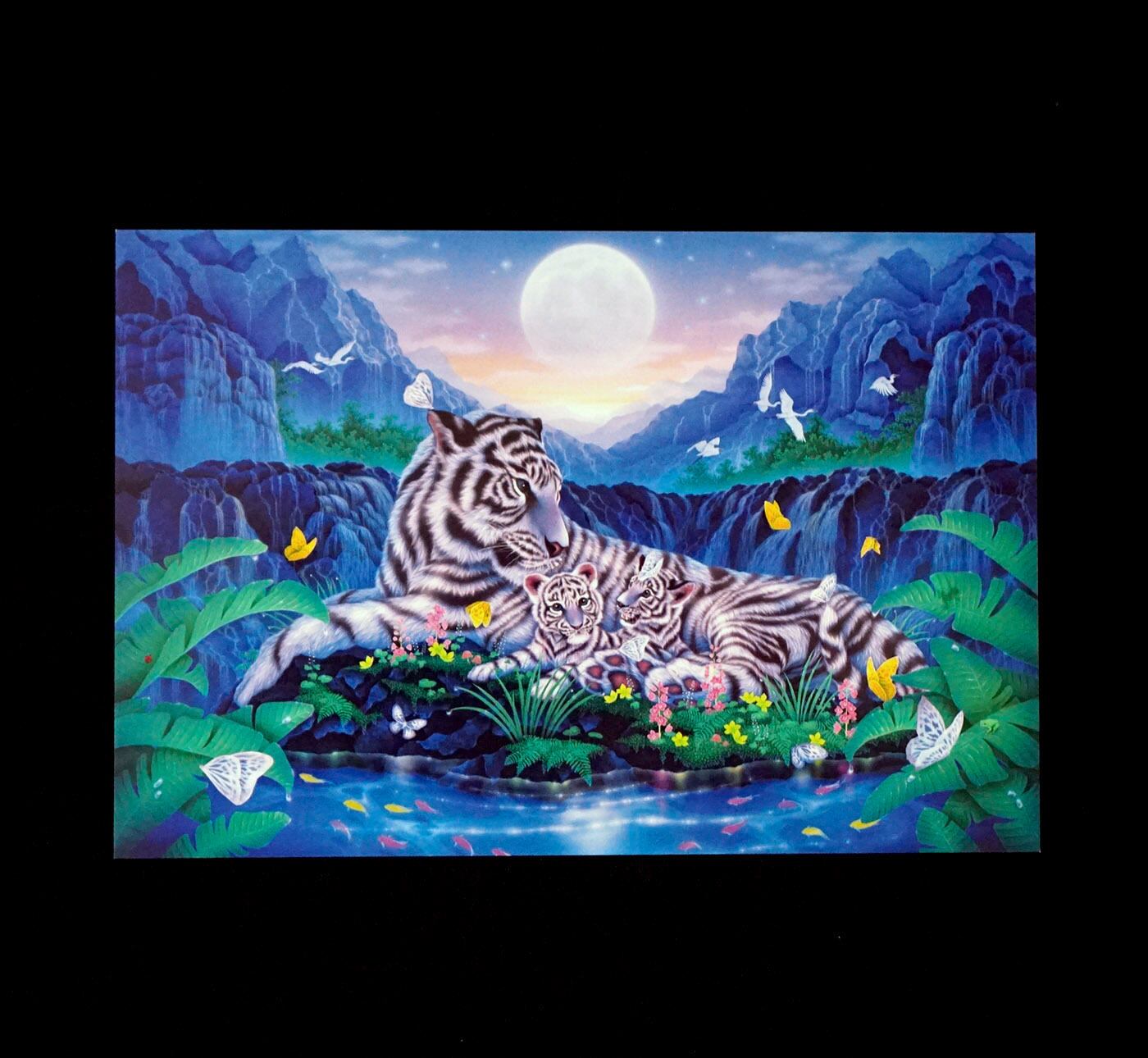 ポストカード「トラ、ユキヒョウ」 | 西野健太郎アートショップ